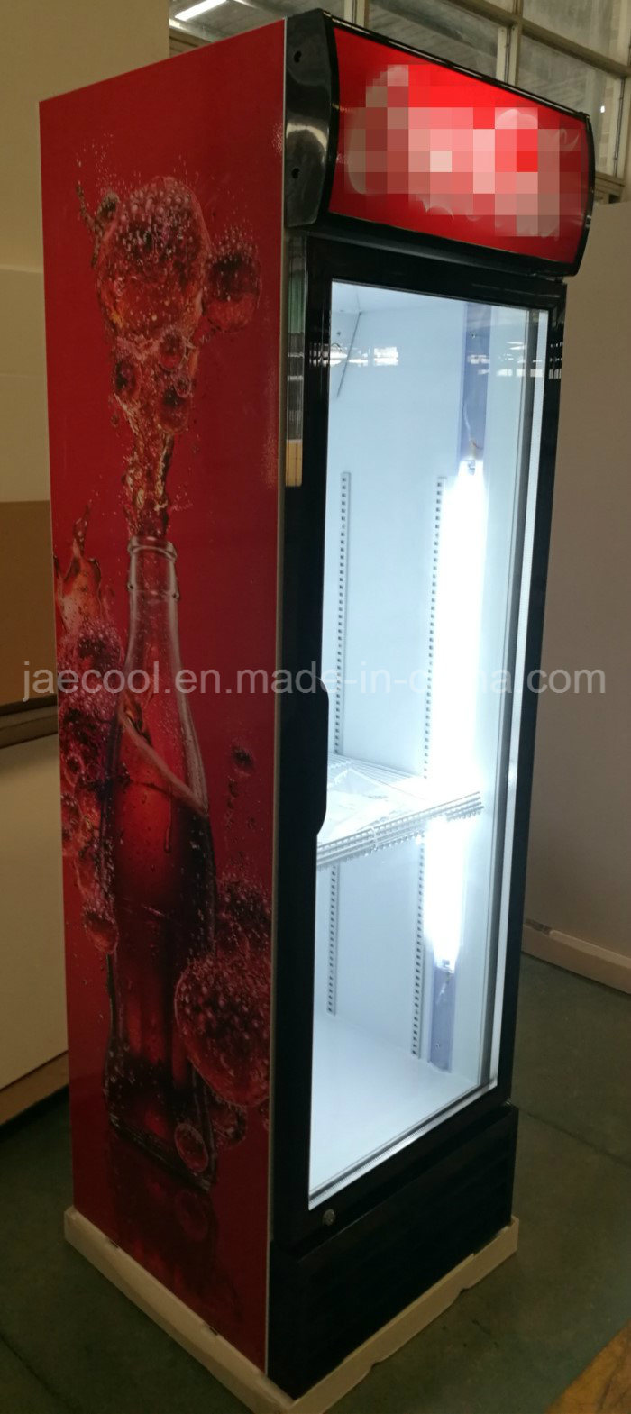 400L Dynamic Cooling Upright Glass Door Showcase Cooler
