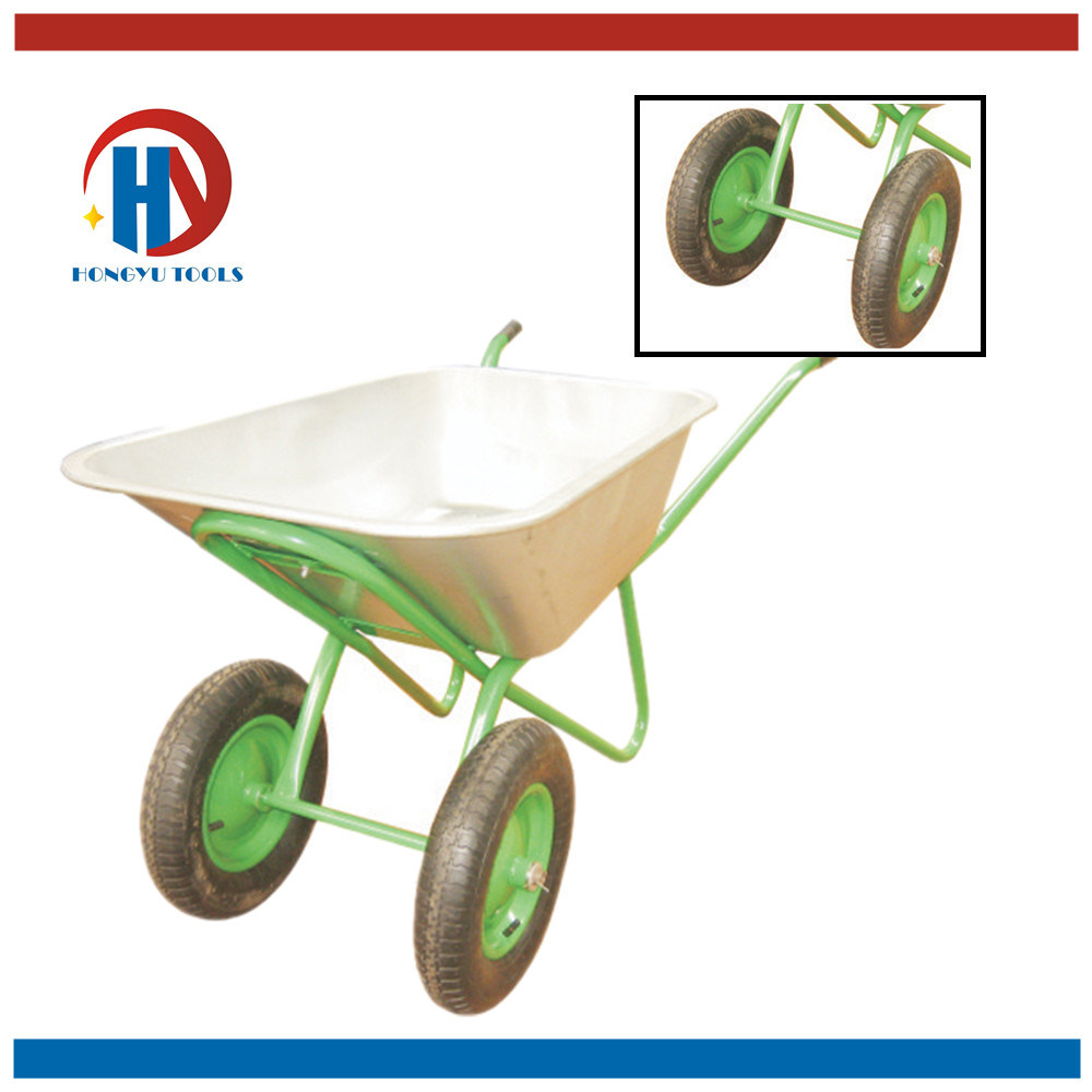 Double Wheesl Russia Model Wheelbarrow (Wb6404A)