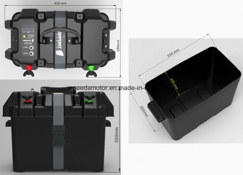 Electric Trolling Motor Power Center External Battery Terminals