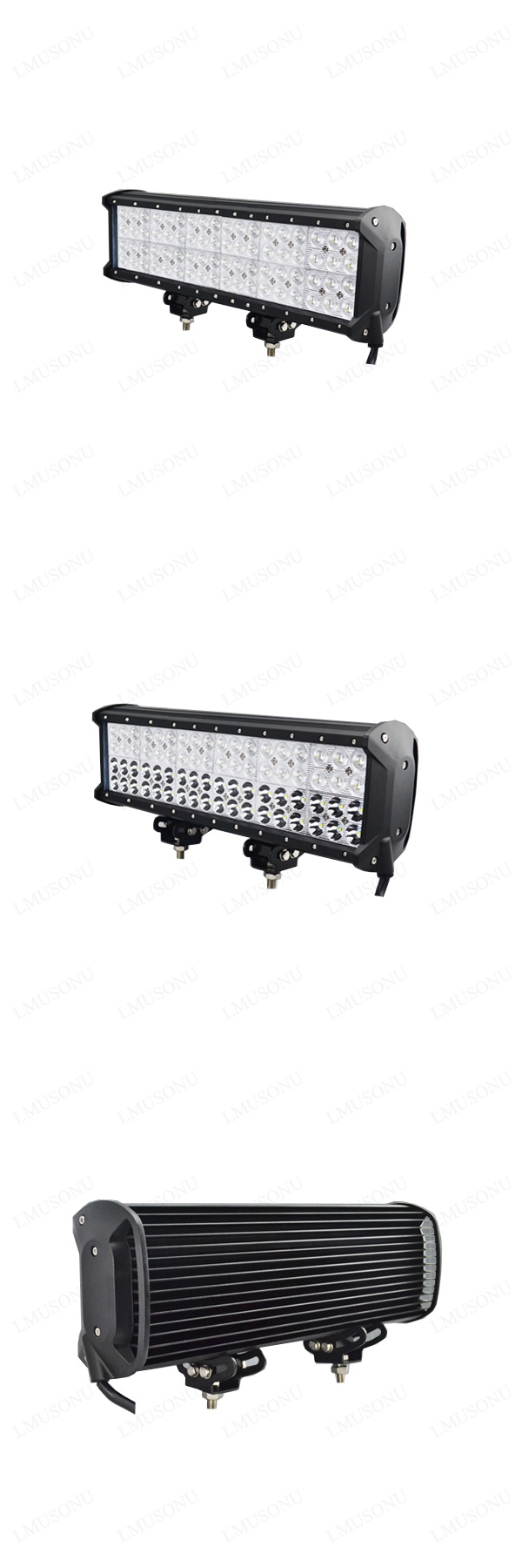 Lmusonu China Supplier Spot Flood Combo Offroad LED Light Bar 216W 20 Inch Dual Row Waterproof IP67