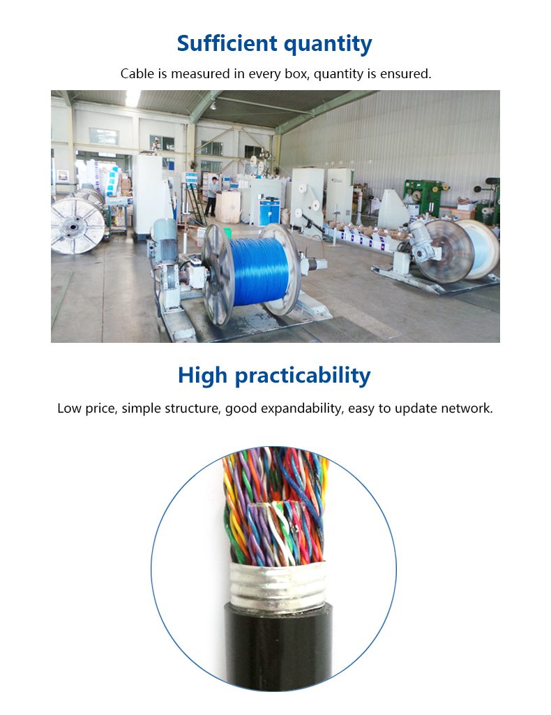 Easy Installation Municipal Telephone Cable with Aluminum Tape