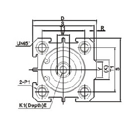 Pneumatic Compact Air Cylinder (SDA Compact Cylinders)