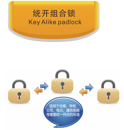 High Quanlity Different Key Europe Standard Brass Padlock