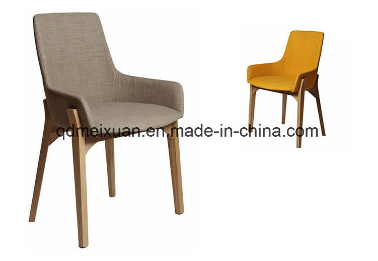 Oak Solid Wood Dining Chairs Modern Dining Chairs Computer Chairs Leather Chairs (M-X2503)