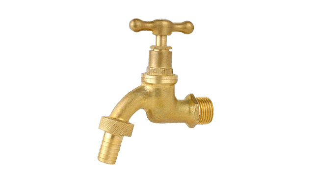 Brass Bibcock with Plastic Washing Machine Connector (VG-D10302)