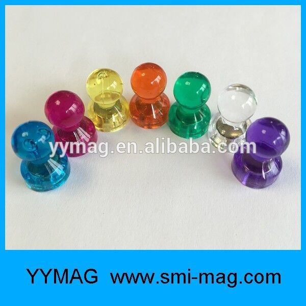 Hot Sale Colorful Plastic Magnetic Push Pins Neodymium Whiteboard Magnets