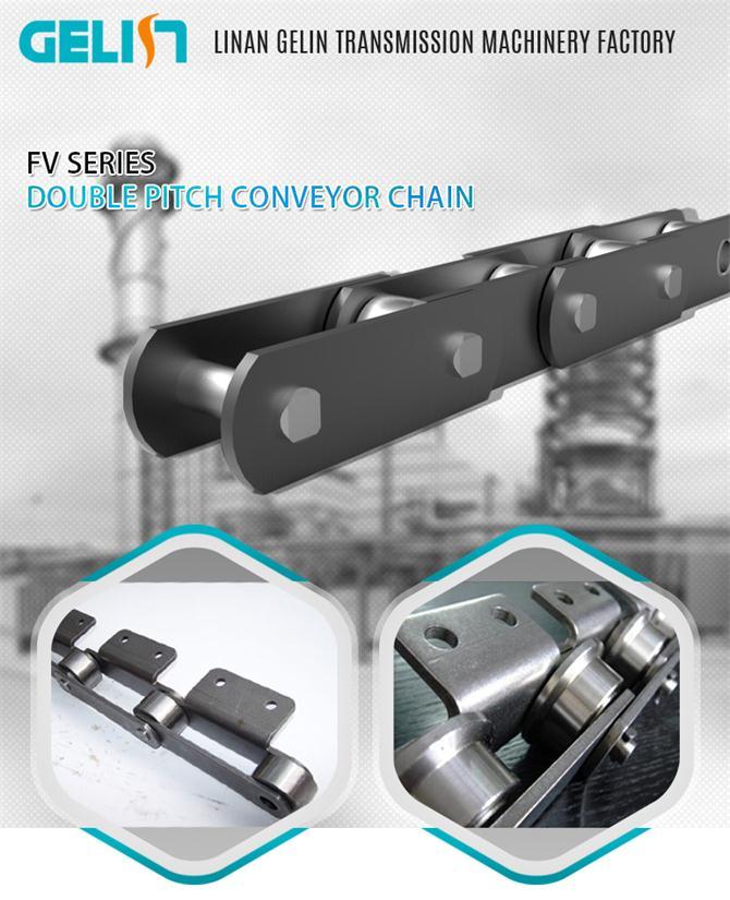 Transmission Stainless Steel Conveyor Roller Chain with Attchments