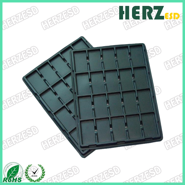 ESD Black Plastic Storage Blister Packing Tray