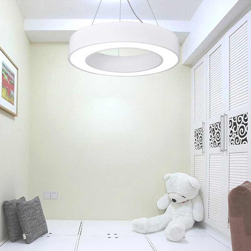 White Color 18W Round LED Pendant Light for Home