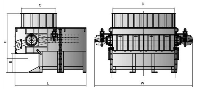 Plant Shredder/Garden Waste Shredder/Compost Shredder/Palm Shredder/Root Shredder/Heavy Duty Crusher/Wt66 Series