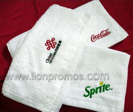 Fine Quality Custom Logo Embroidery Cotton Terry Face Towel Bath Towel