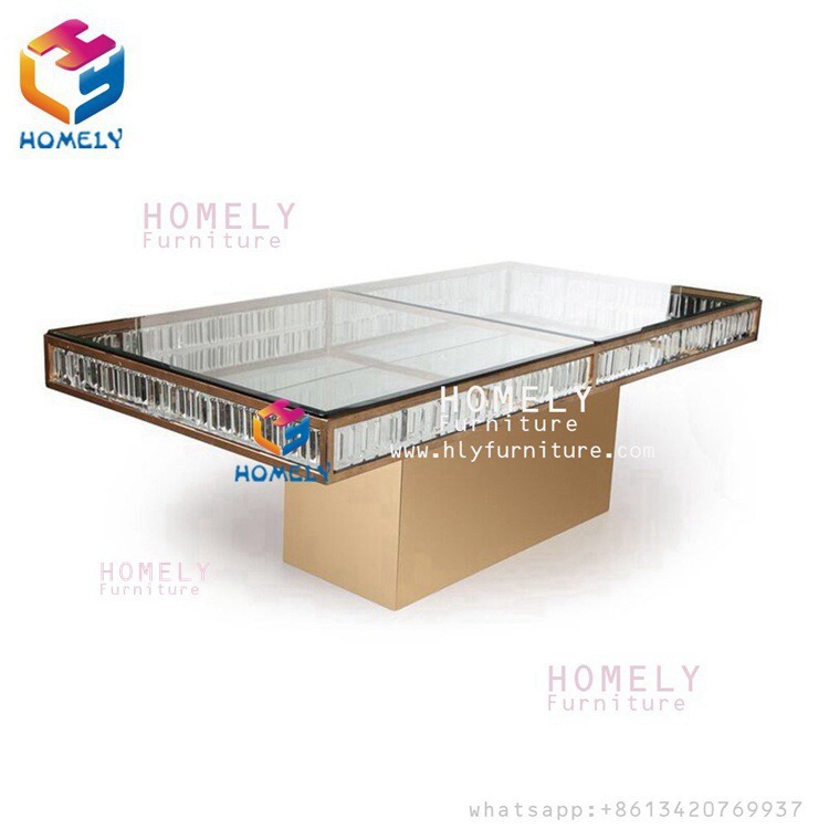 High Quality Marble Top Round Stainless Steel Base Dinining Table