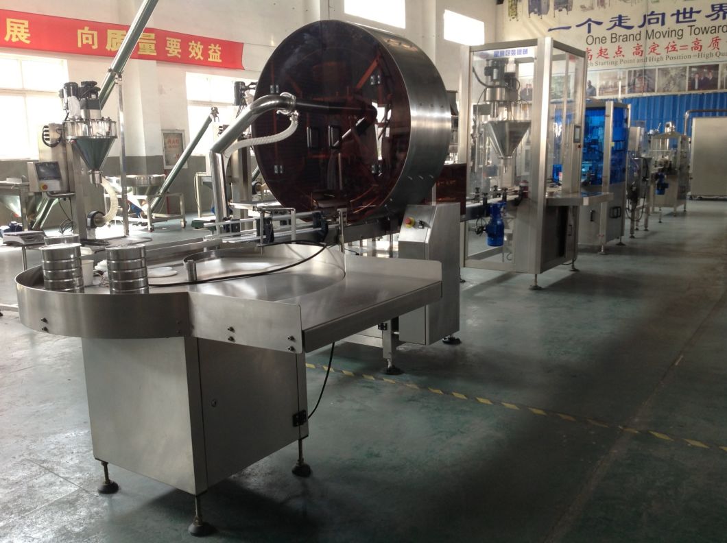 Milk Powder Filling Machine Powder Cans Feeding, Packaging Machine (XFF-G)