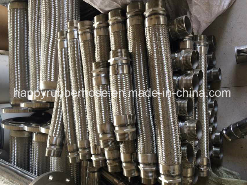 Ss304 Stainless Steel Braided Flexible Metal Hose Assembly