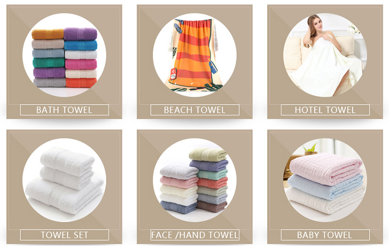 China Factory 100% Cotton Hotel Face Towel
