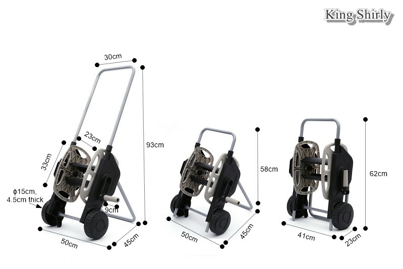 New Compact 100FT Telescopic Trolley Portable Hose Reel