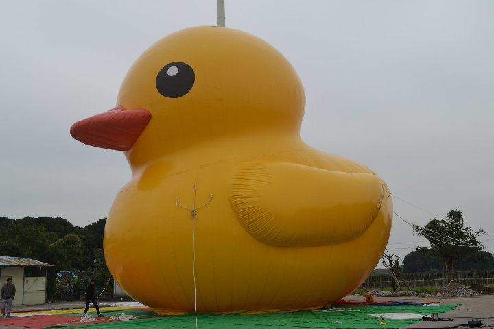 Inflatable Mascot with Duck Model Giant Rubber Duck