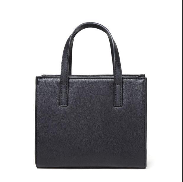 Simple Fashion Bags PU Leather Lady Tote Handbags