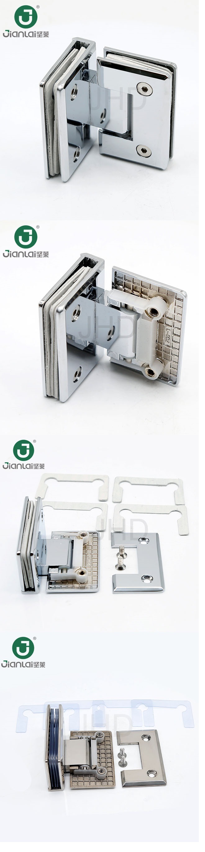 Gaoyao Shower Door Hinge Glass to Glass 90 Degree Shower Hinge