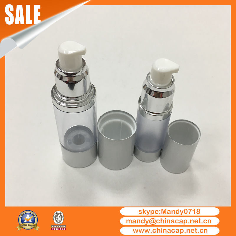 30ml Round Empty Airless Pump Bottle for Perfume Packaging