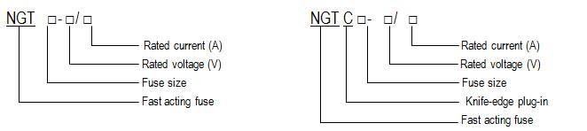 Ngt and Ngtc Fast Acting Fuses