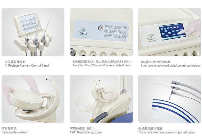 China Factory Right &Left Handed Dental Chair with 3 Memories