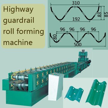 W Beam Highway Guardrail Roll Forming Machine