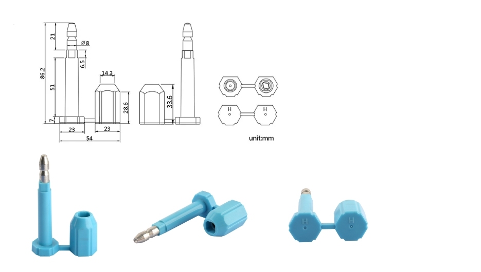 High Security Metal Bolt Seal Container Lock for Sale