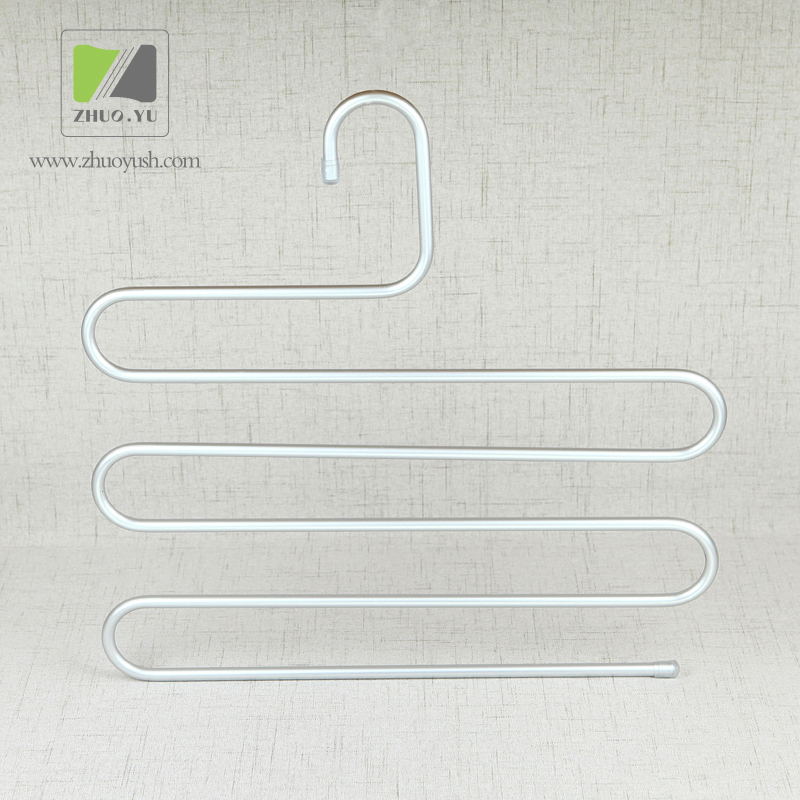 Multilayered Designed Aluminum Wire Cloth Hangers / Metal Pant / Skirt Hanger