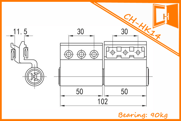 High Precision Aluminum Furniture Hardware Hinges