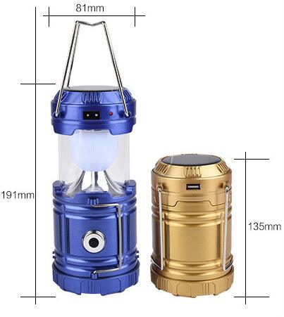 2018 Hot Sale Rechargeable Solar LED Tent Lamp&Solar LED Camping Lantern with Charger