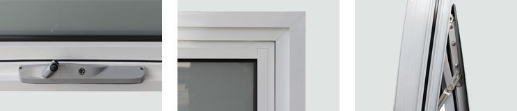 Building Materials-Aluminum Awing Windows with Timber Reveal Install