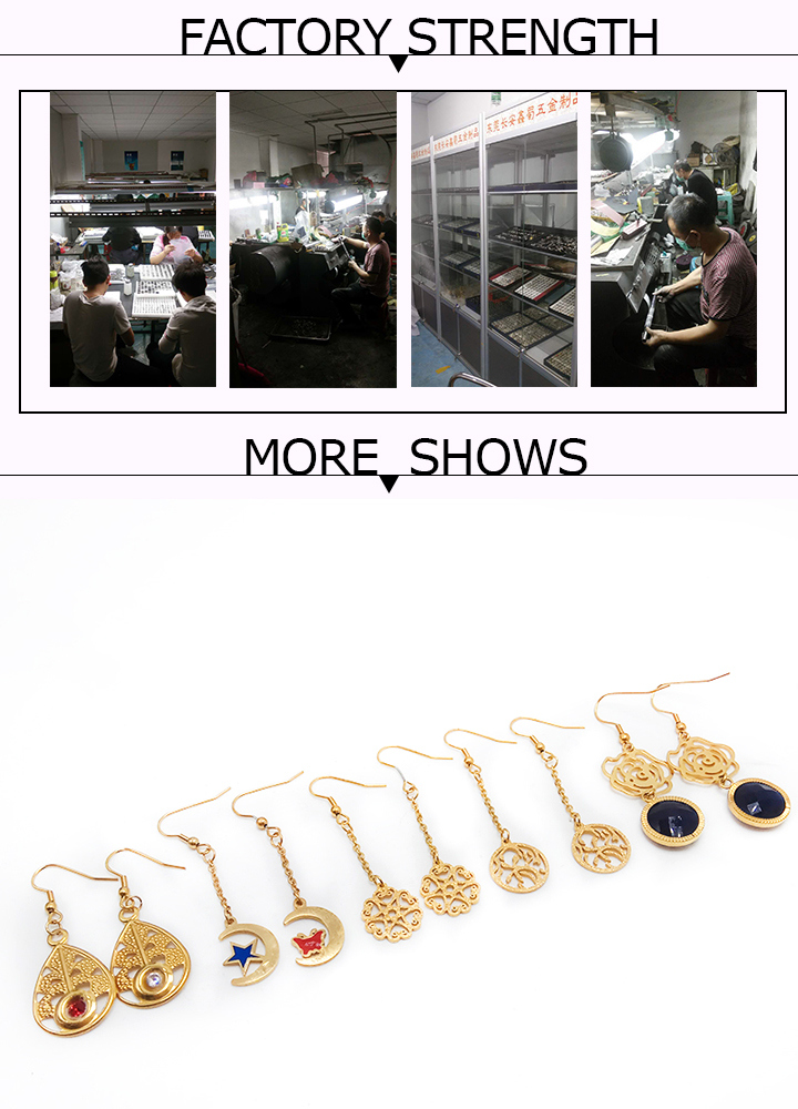 Simple Women Fashion Jewelry Stainless Steel Flower Earring