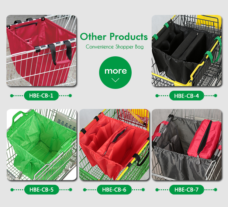 Foldable Polyester Trolley Shopping Bag