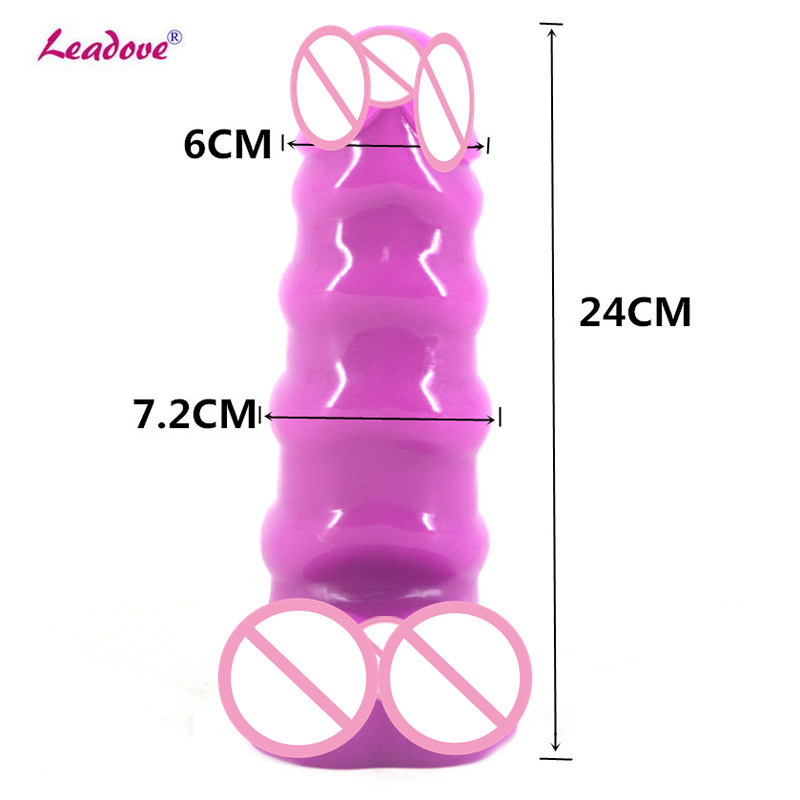 Leadove@1PCS/Lot New Design Model Waterproof Soft Silicone Realistic Dildo with Condom Adult Sex Toy Sex Product for Women Love