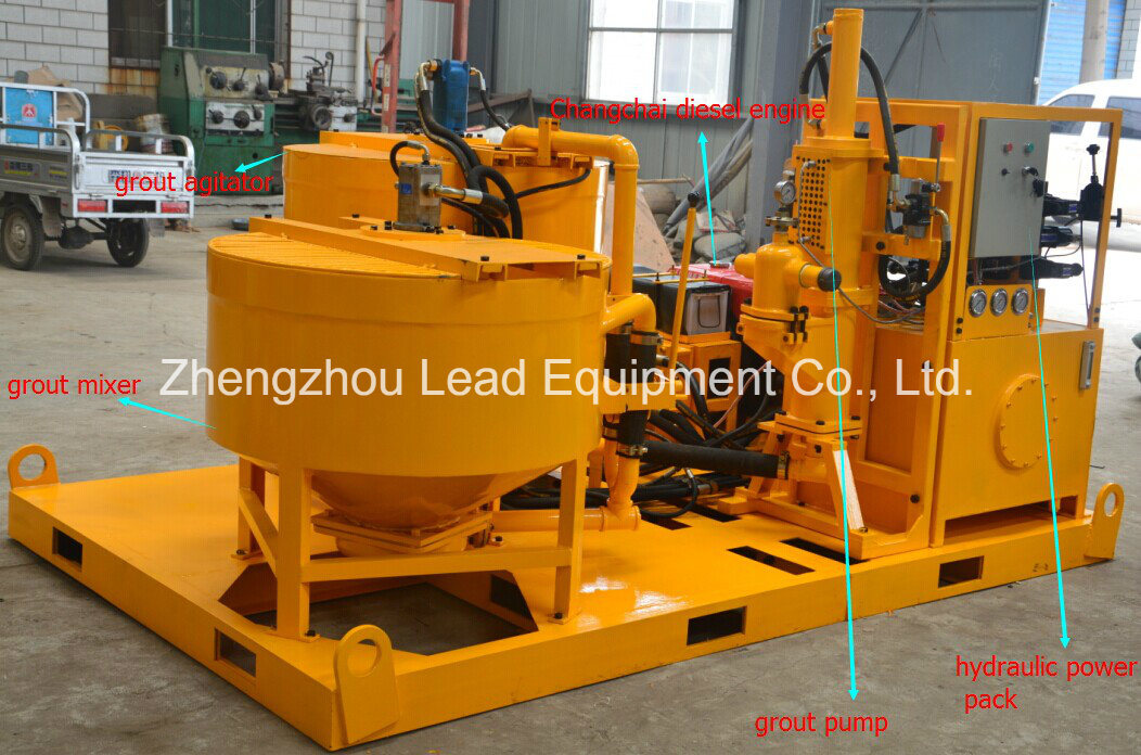 China Manufacturer Adjustable Flow and Pressure Concrete Cement Grout Plant