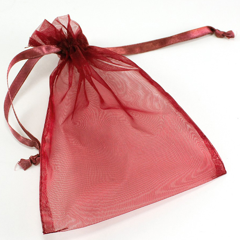 MOQ 1000PCS Jewelry Packing Drawstring Organza Bag