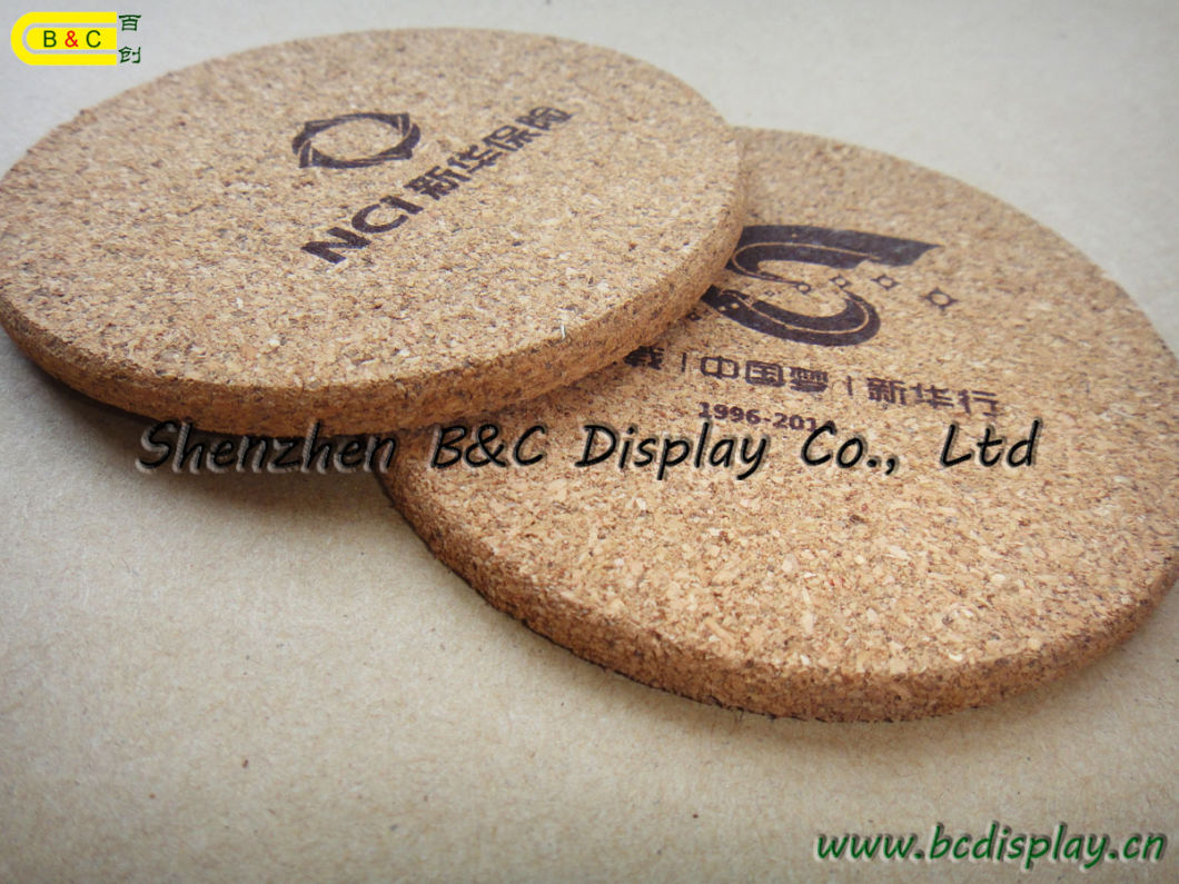 Paper+MDF+Cork Cafes Coaster, Glasses Cups Coaster, 4mm Square Place Mat with SGS (B&C-G101)