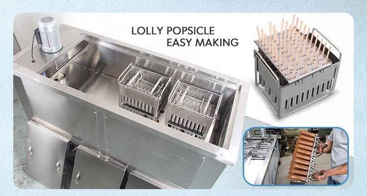 6 Ice Molds Ice Lollipop Popsicle Making Machine Lolly Maker