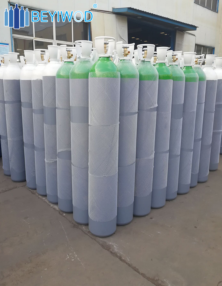 10L 40L Steel Oxygen CO2 Nitrogen Argon Cylinder ISO9809-3