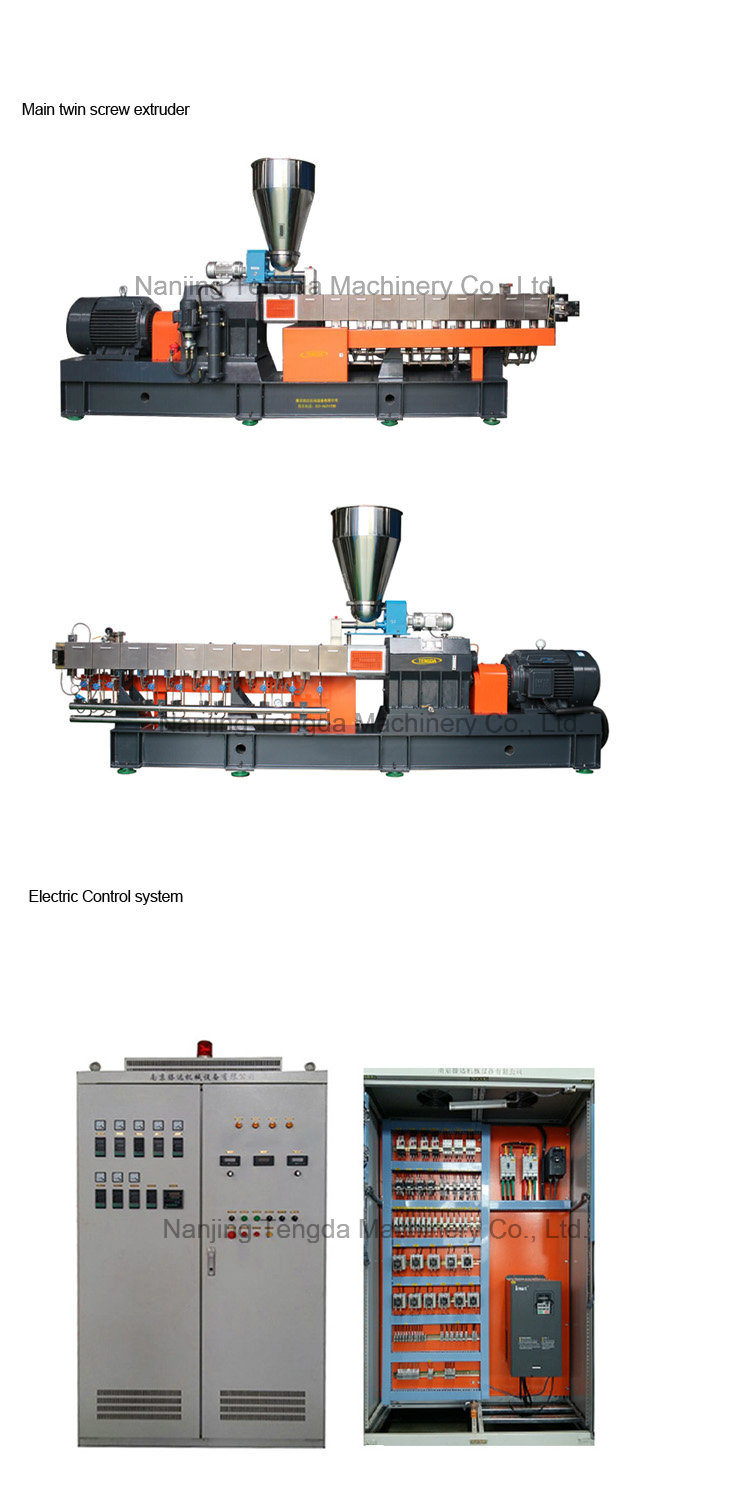 Granules Twin Screw Extruder Plastic Sheet Extrusion Machine