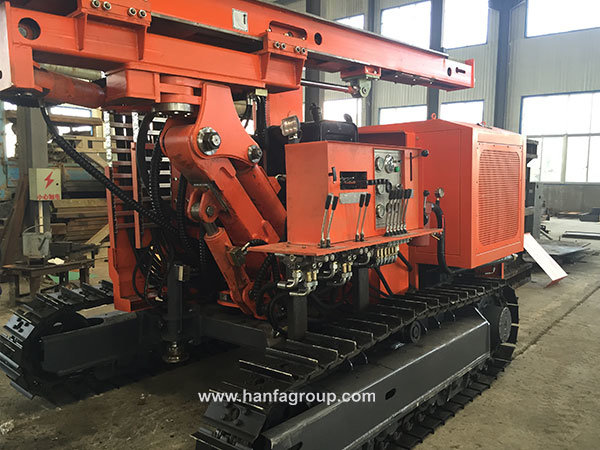 Crawler Hydraulic Helical Ground Screw Pile Driver Hf395y