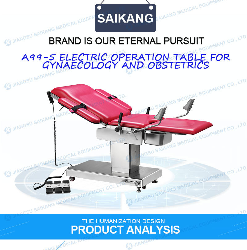 Hospital Stainless Steel Ordinary Medical Gynecology Examination Delivery Bed