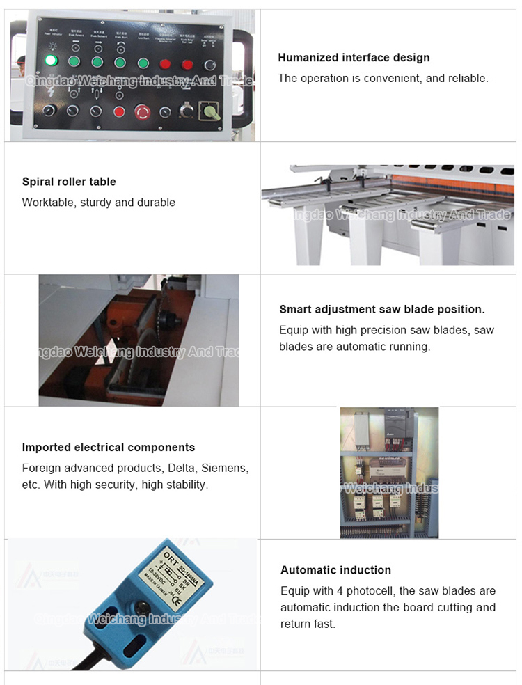 Reciprocating Panel Saw Machine Wood Cutting Panel Saw