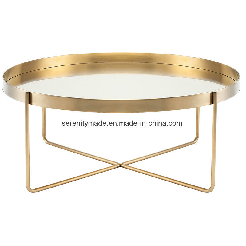 Wholesale Stylish Event Furniture Steel Wire Modern Round Metal Coffee Side Table