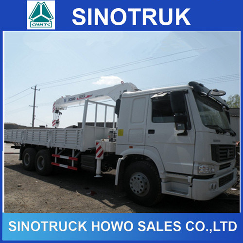 6X4 Sinotruk HOWO Cargo Arm Crane Truck