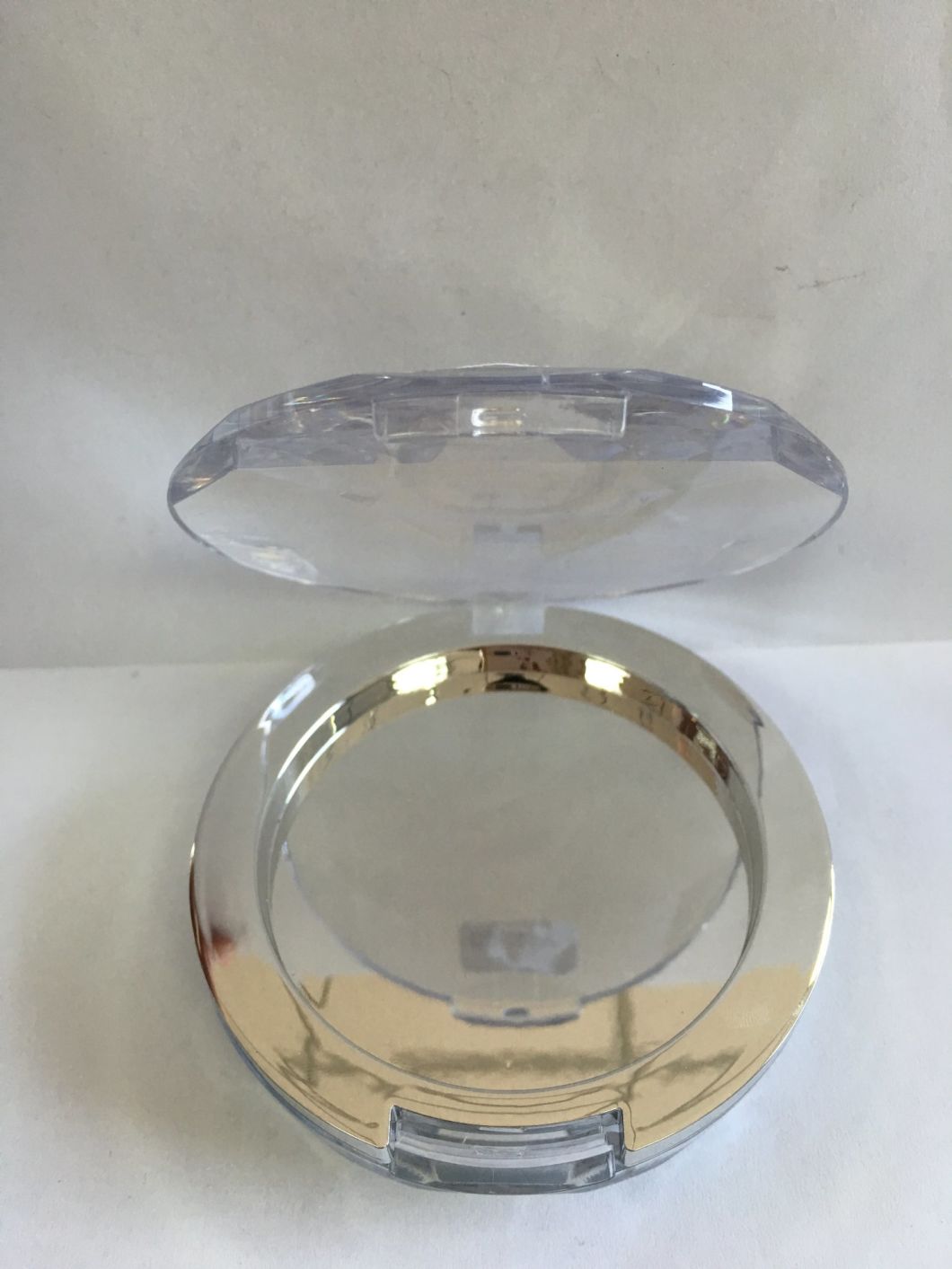 Round Plastic Powder Compact Case