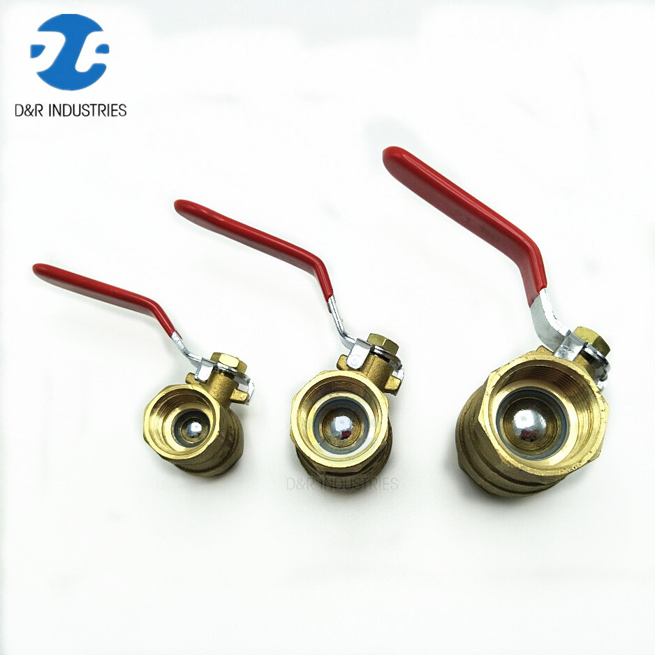 Brass Long Stem Seat Fixed Ball Valve with Nipple