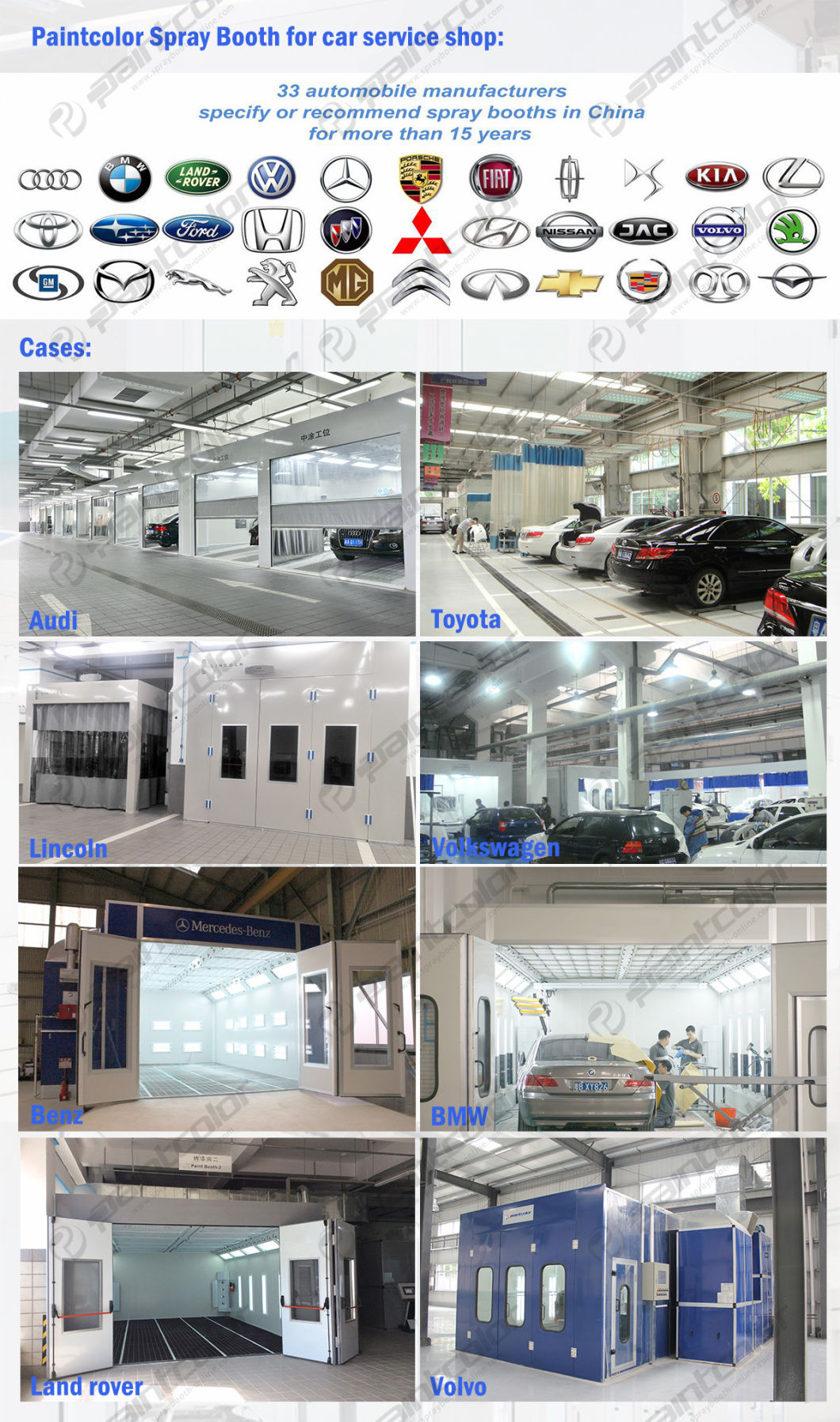 Sheet Metal Paint Line Multi Booth Car Spray Paint Booth Production Line Paintcolor Brand