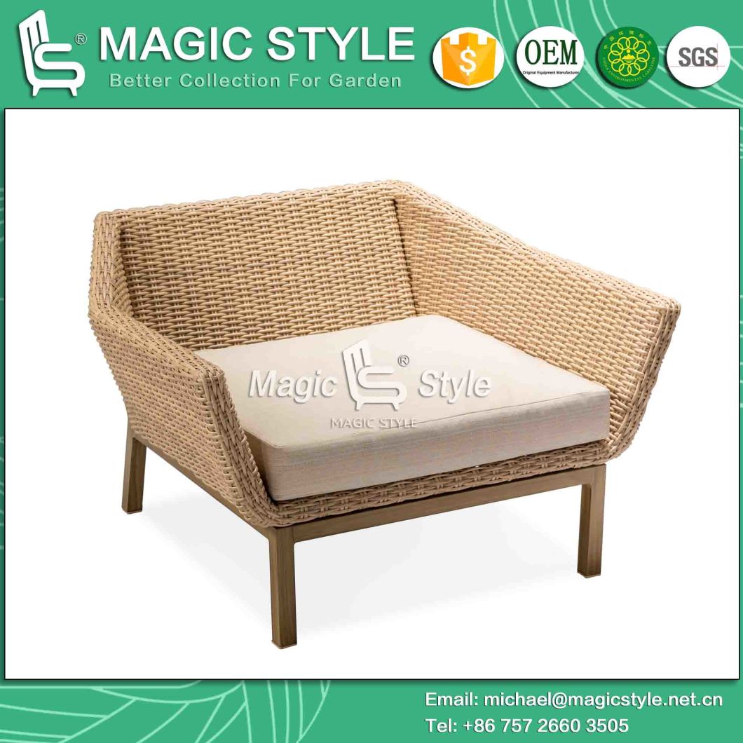 Outdoor Rattan Sofa Set with Cushion Rattan Wicker Corner Sofa Garden Coffee Table